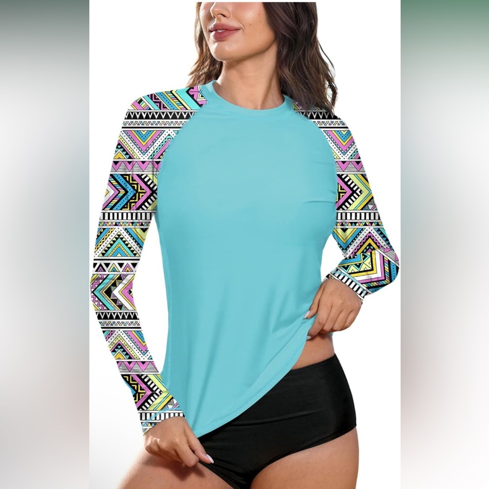 Rashguard Swimsuit Long Sleeve BesserBay Sun Protection Women UV-new,3 sizes